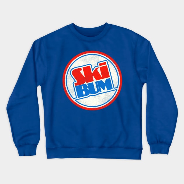 Ski Bum Crewneck Sweatshirt by darklordpug